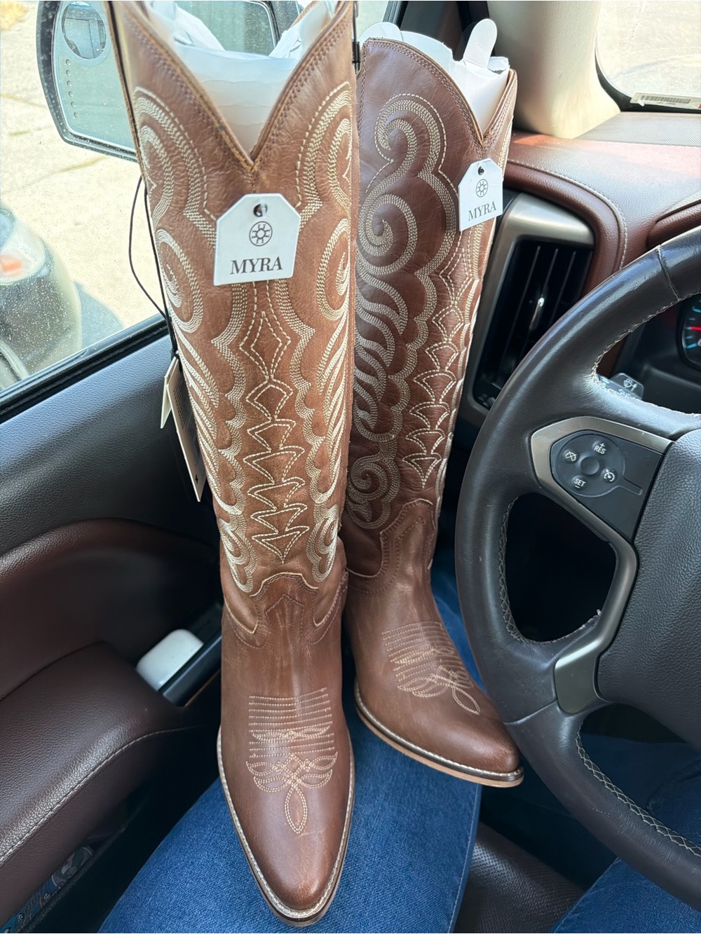 Cowgirl Boots TALL - Picture 2 of 3